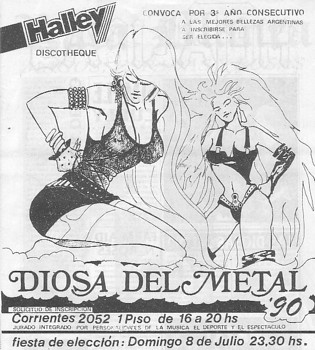 Metal beauty contest, 1990